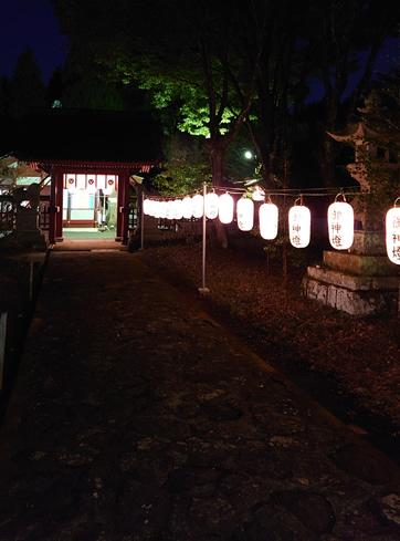 妻垣神社　提灯